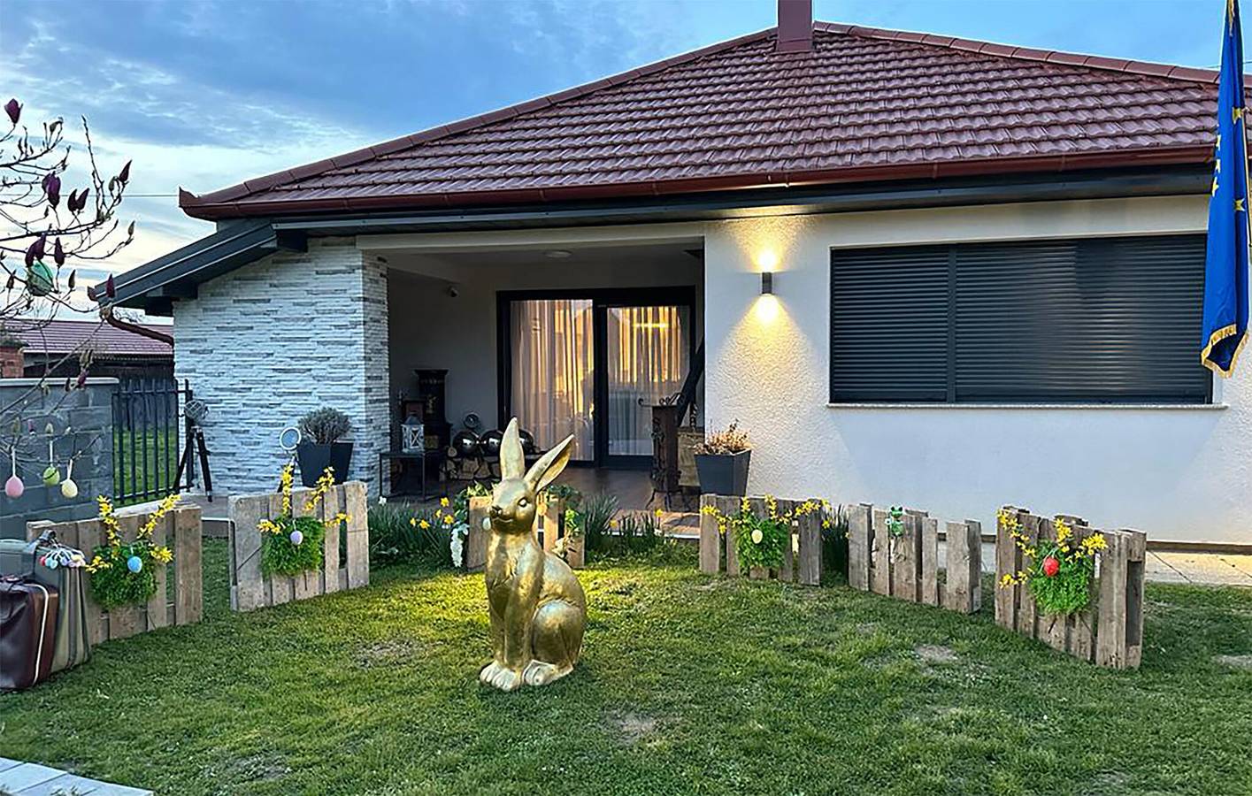 Geräumige 23 m² große Wohnung mit WLAN, Klimaanlage, Parkplatz, Terrasse und Grill in Osijek-Baranja