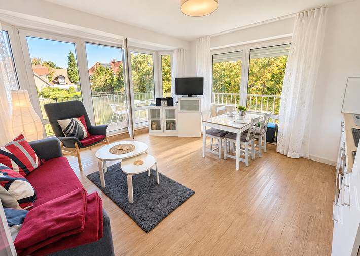Ferienwohnung für 4 Personen, mit Balkon und Garten in Sahlenburg