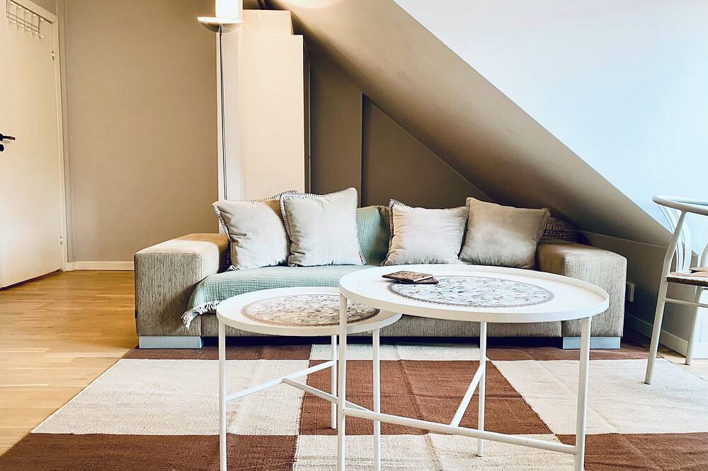 Appartement entier, Appartement Studio raffiné et idéalement situé in Frogner, Oslo métropole