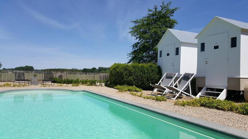 Location de vacances pour 2 personnes, avec vue et jardin ainsi que piscine et sauna à Lokeren