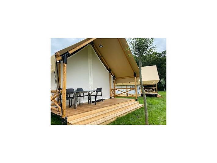 Glamping voor 4 personen, met terras, met huisdier aan het Veluwemeer