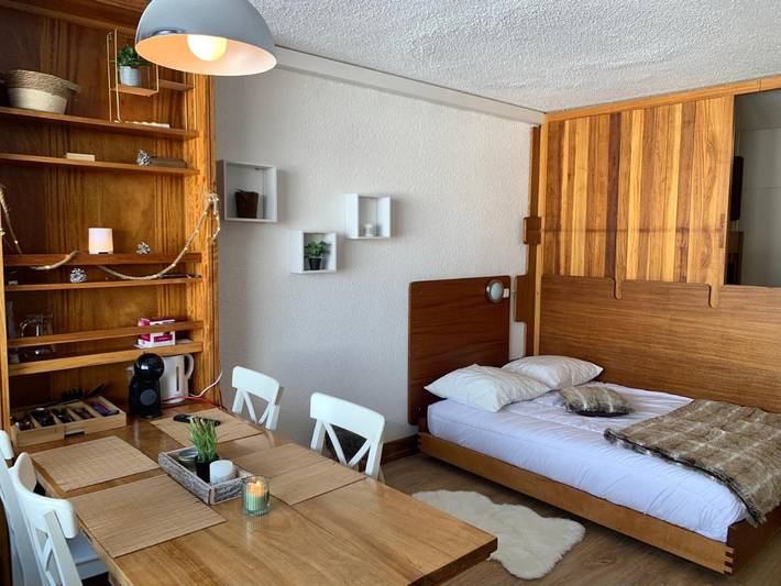 Gîte pour 4 personnes, avec balcon ainsi que piscine et vue dans Cinema le Schuss (Chamrousse) - 3