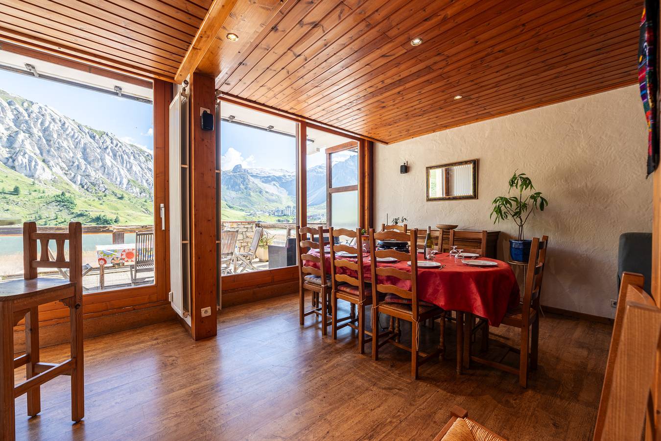 Ganze Wohnung, Ferienwohnung 'Shamrock 2B' mit Bergblick, Balkon und Wlan in Tignes, Nationalpark Vanoise