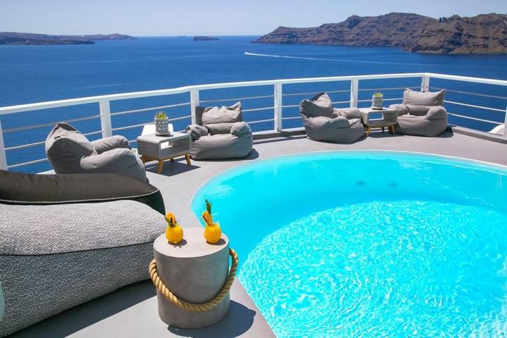 Holiday rental for 4 people, with Ocean view and Pool in Oia