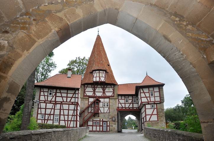 Gasthof Goldener Stern - Superior Doppelzimmer (klein) in Iphofen, Fränkisches Weinland