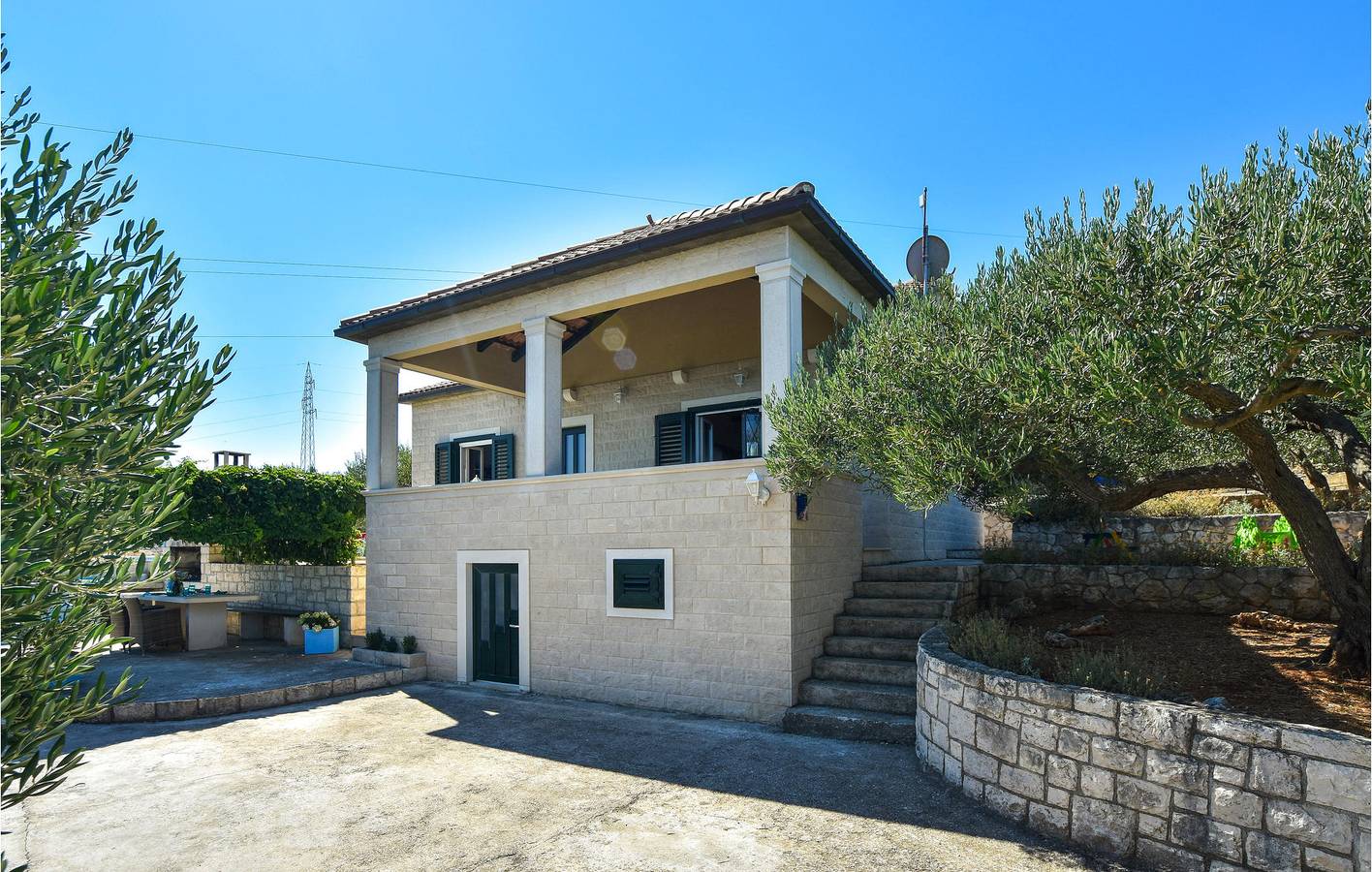 Ferienhaus für 5 Personen mit Ausblick in Postira, Brac