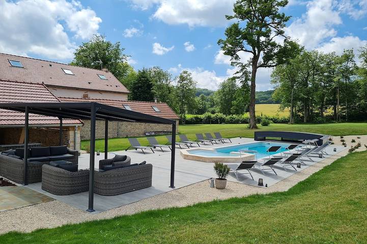 Maison de vacances pour 14 personnes, avec terrasse dans Haute-Marne