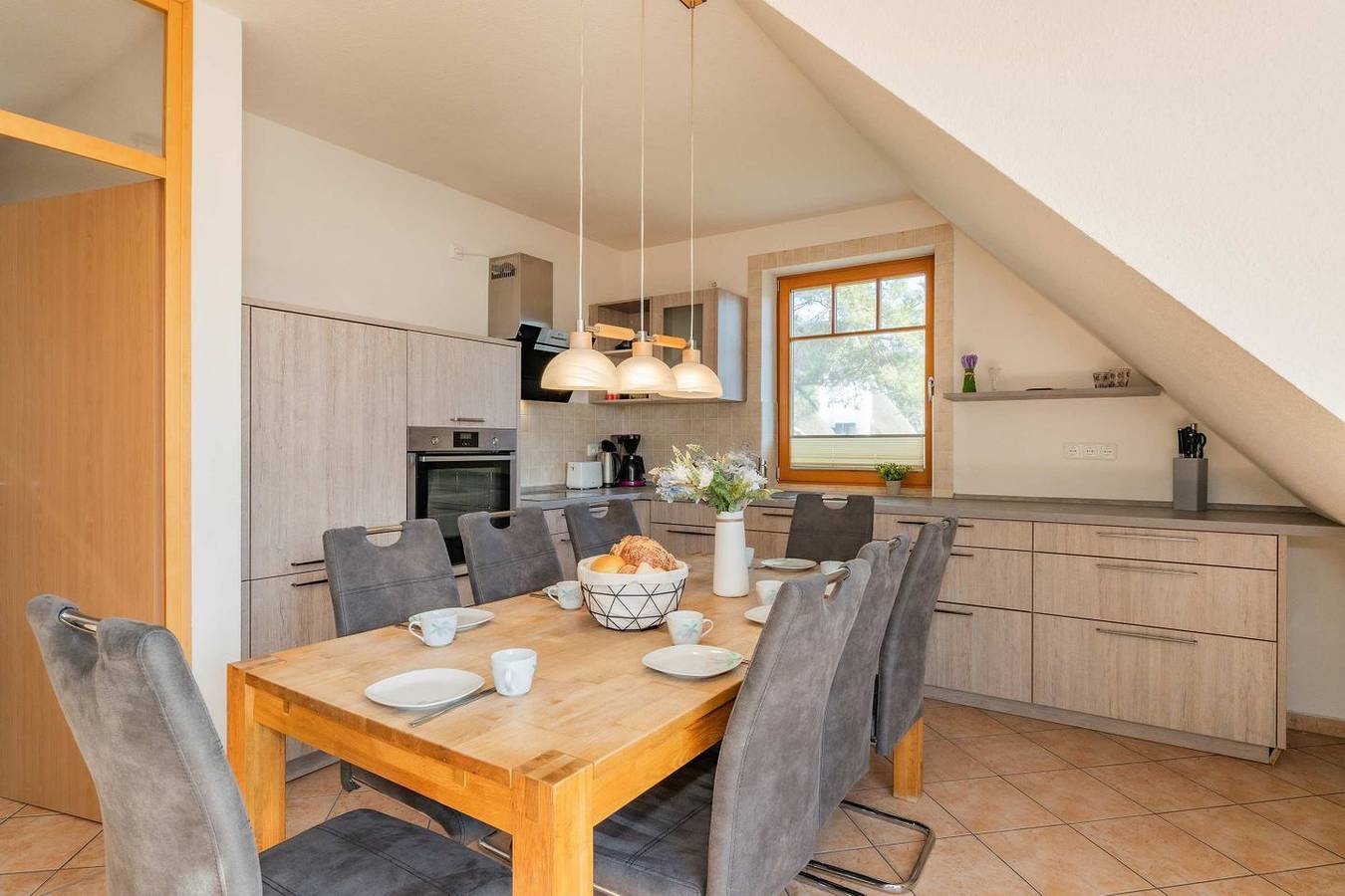 Ganze Wohnung, Moderne Ferienwohnung mit Garten, Sauna & Whirlpool – ideal für Familien in Loddin, Bernsteinbäder