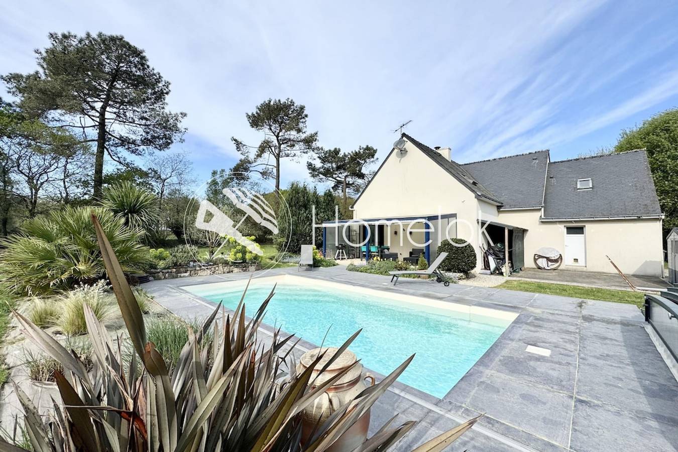 Ferienhaus für 6 Personen mit Terrasse in Sainte-Hélène, Côte des Mégalithes