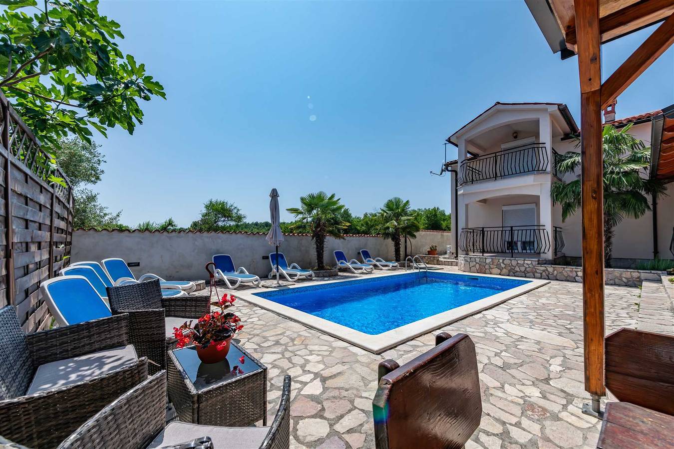 Villa Kiko in Vinez, Ostküste Istrien
