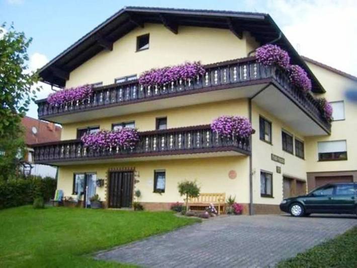 Ferienwohnung für 4 Personen, mit Terrasse und Ausblick sowie Garten, mit Haustier in Hesseneck