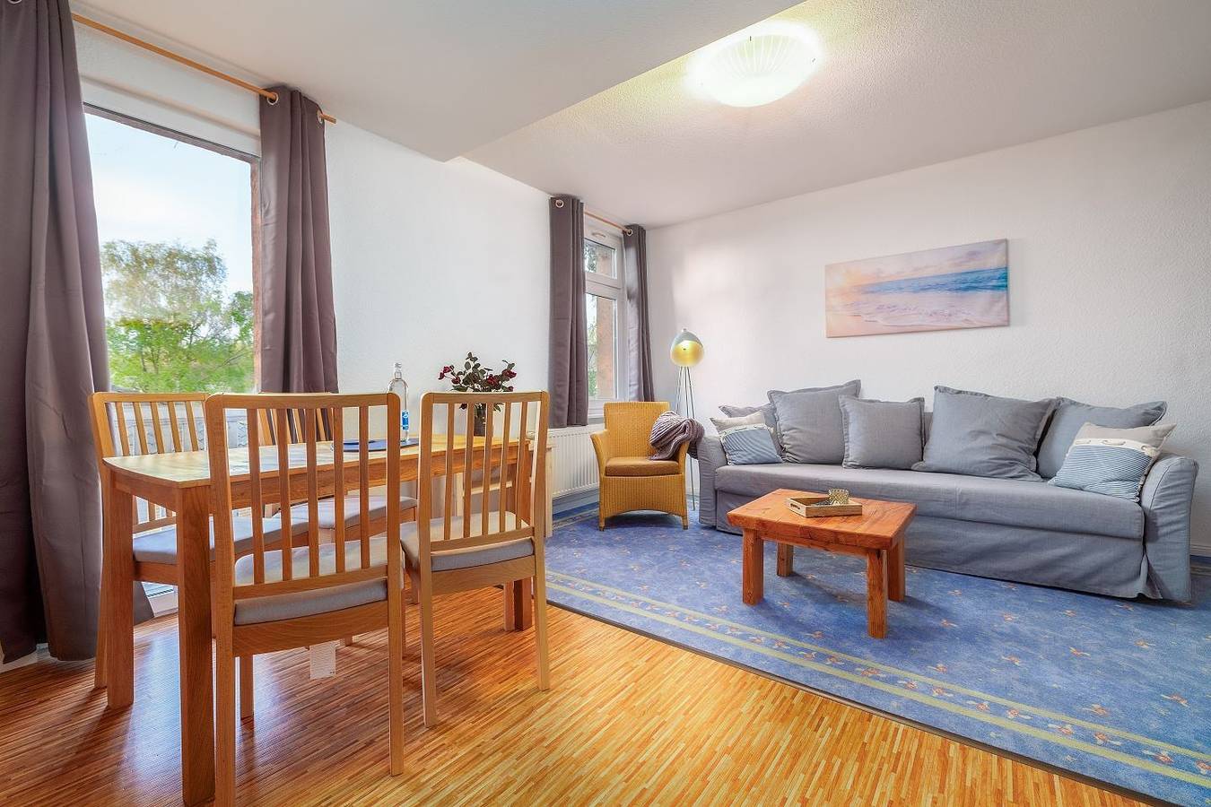 Ganze Wohnung, Heimathafen in Thiessow: 2 Zimmer, 4 Schlafplätze, 200 m zum Sandstrand in Thiessow, Mönchgut