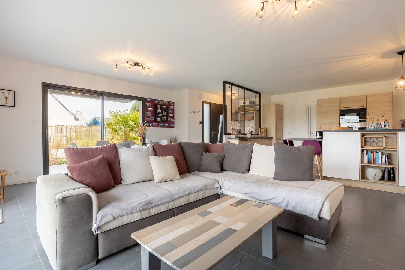 Casa Vacacional 'Paradi Bleu' con Terraza Privada, Jardín Privado y Wi-Fi in Trévignon, Trégunc