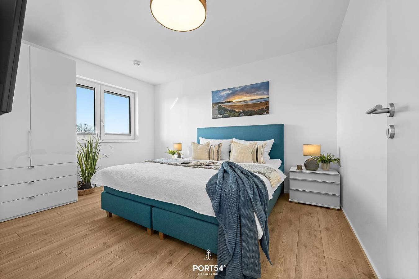 Ganze Wohnung, Biarritz - 2. Stock, Balkon, Hafenblick, Waschmaschine, eigener Parkplatz in Olpenitz, Kappeln