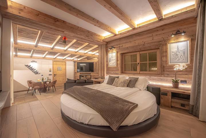 Chalet für 2 Personen, mit Whirlpool und Sauna sowie Seeblick