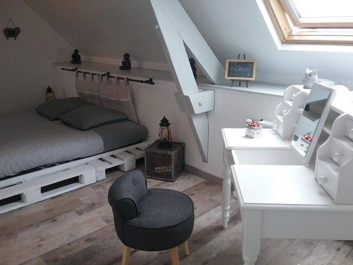 Chambre d’hôte pour 2 personnes, avec Terrasse ainsi que Jardin et Vue