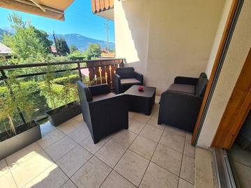 Gîte pour 4 personnes, avec jardin ainsi que vue et terrasse à Passy