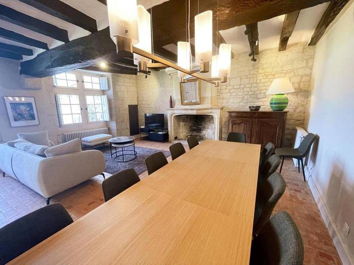 Location de vacances pour 12 personnes, avec jardin et terrasse à Candes-Saint-Martin - 4