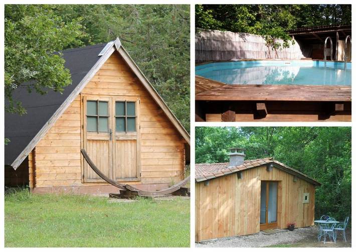 Location de vacances pour 3 personnes, avec Terrasse ainsi que Jardin et Vue à Paussac-et-Saint-Vivien