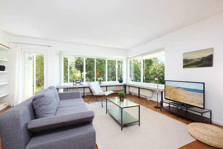 Ferienwohnung für 3 Personen, mit Garten und Terrasse, kinderfreundlich