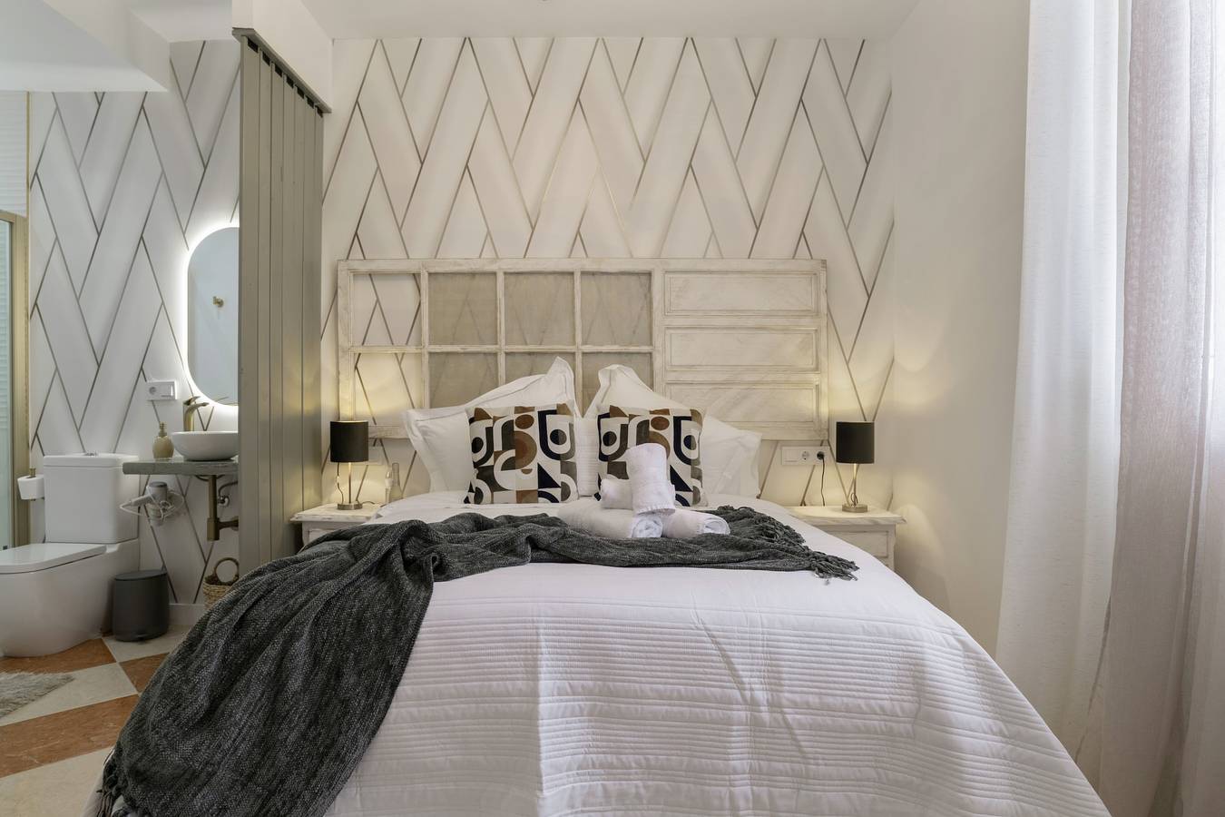 Zimmer 'Habitación 10' mit Bergblick, Gemeinschaftsterrasse und Wi-Fi in Alcalá del Valle, Pueblos Blancos