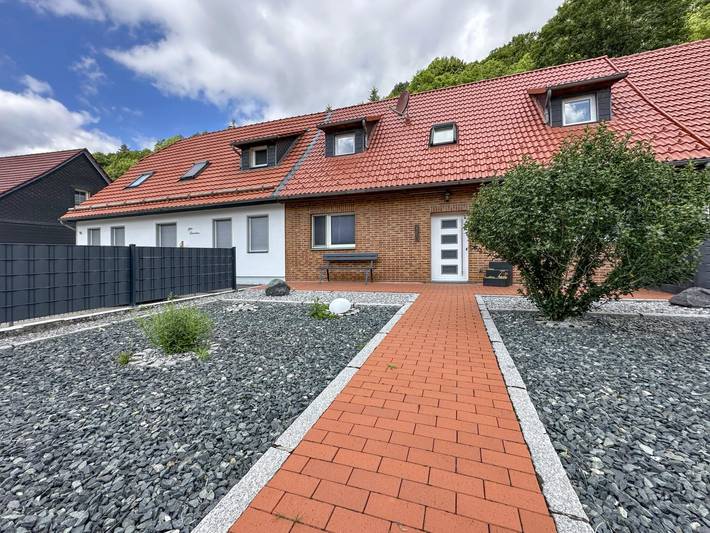 Modernes Reihenhaus im Harz in Flußnähe in Rübeland, Harzvorland