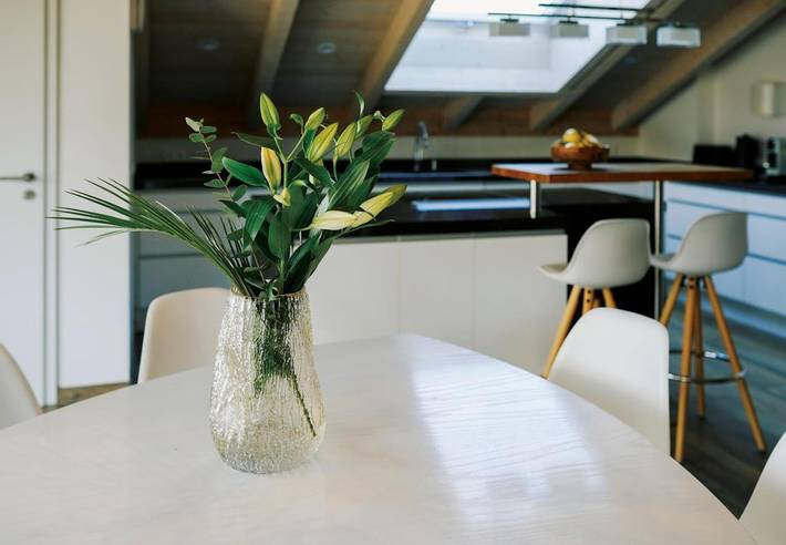 Ferienwohnung für 6 Personen, mit Balkon und Terrasse sowie Ausblick in Bruckmühl - 4