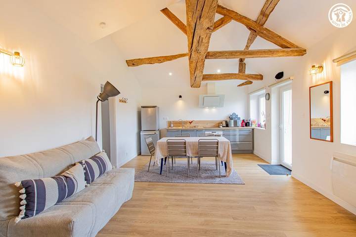 Gîte pour 3 personnes, avec jardin, animaux acceptés