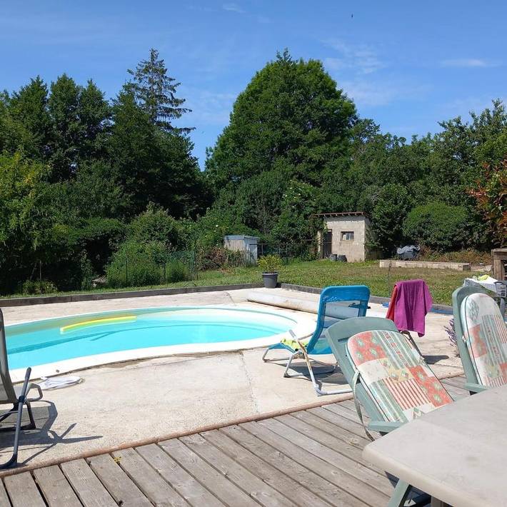 Maison de vacances pour 4 personnes, avec piscine et terrasse, animaux acceptés