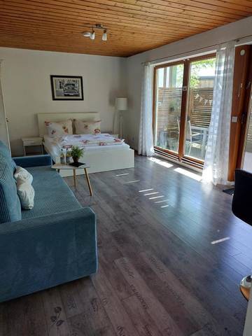 Gîte pour 3 personnes, avec terrasse à Neukirch