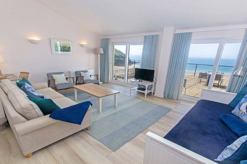 Ganze Wohnung, Apt 16, Seaviews, Slps 5 | Indoor Heated Pool in Croyde, Devon