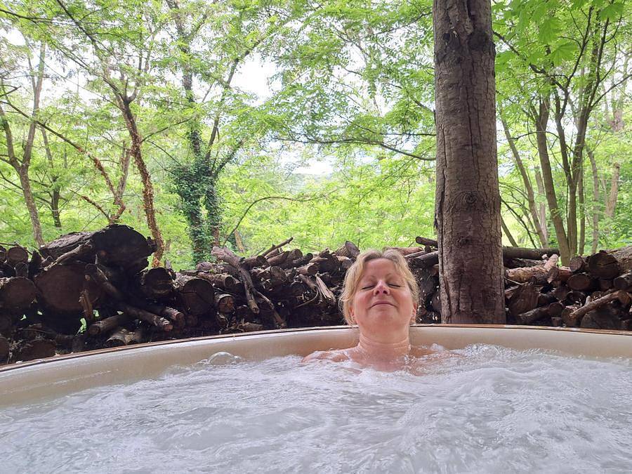 Camping Ushuaïa Villages Le Viaduc - Einzigartig 3 personen - Finnisches Kota & privates Spa in Arlebosc, Tournon-sur-Rhône und Umgebung