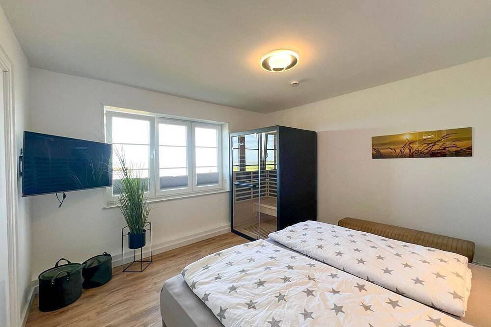 Ganze Wohnung, Hallig Hüs 2 - Erleben Sie erholsame Tage in unserer gemütlichen 3-Raum-Wohnung in Langeneß, Halligen