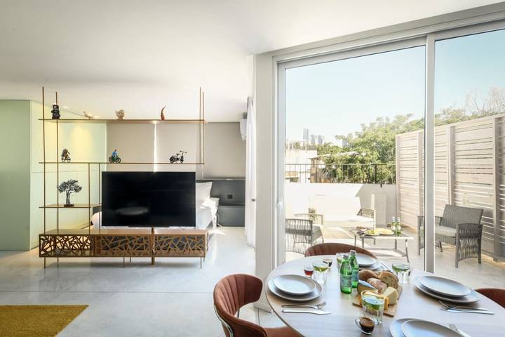Vakantieappartement voor 4 personen, met balkon, kindvriendelijk in Tel Aviv