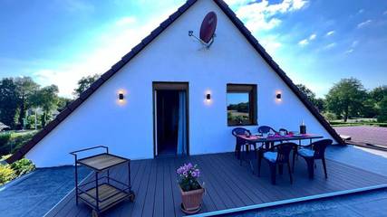 Ferienwohnung für 3 Personen, mit Terrasse und Ausblick in Ostrhauderfehn