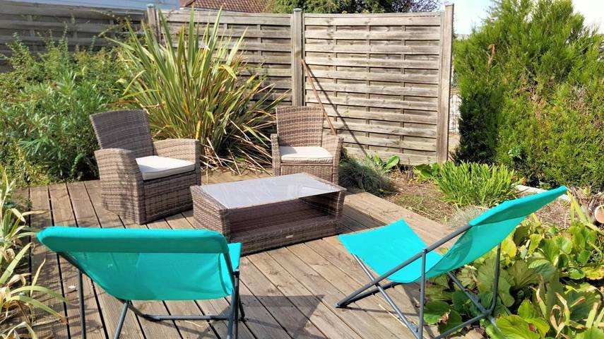 Maison de vacances pour 3 personnes, avec jardin