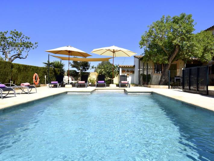 Finca für 7 Personen, mit Terrasse und Garten sowie Pool und Ausblick in Porreres - 4