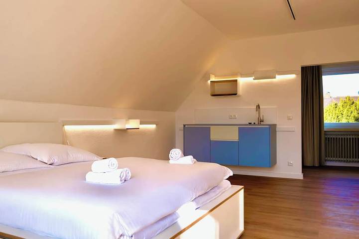 Ferienwohnung für 3 Personen, mit Garten und Balkon in Bad Wörishofen