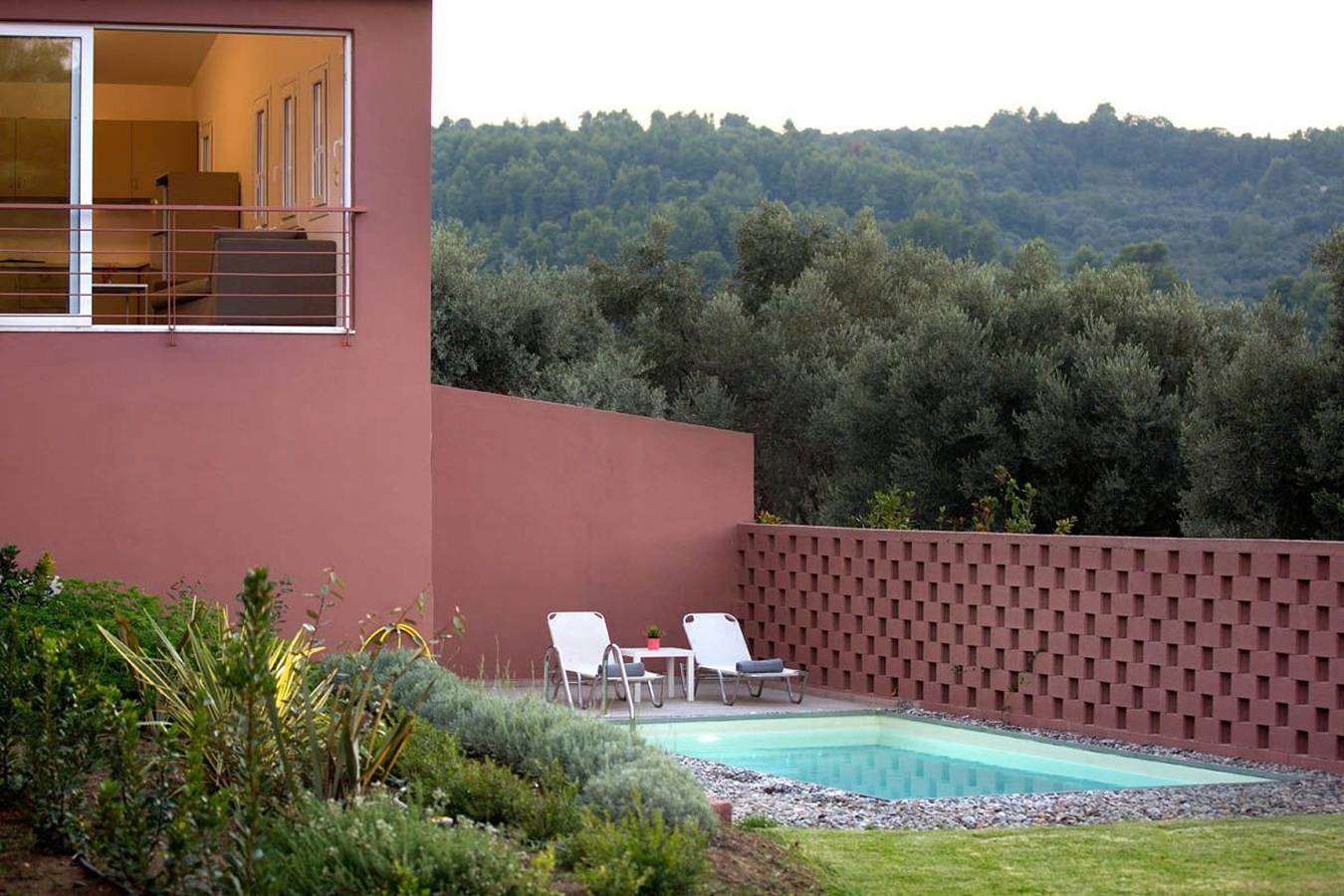 Villa per 4 persone con vista oceano in Eubea