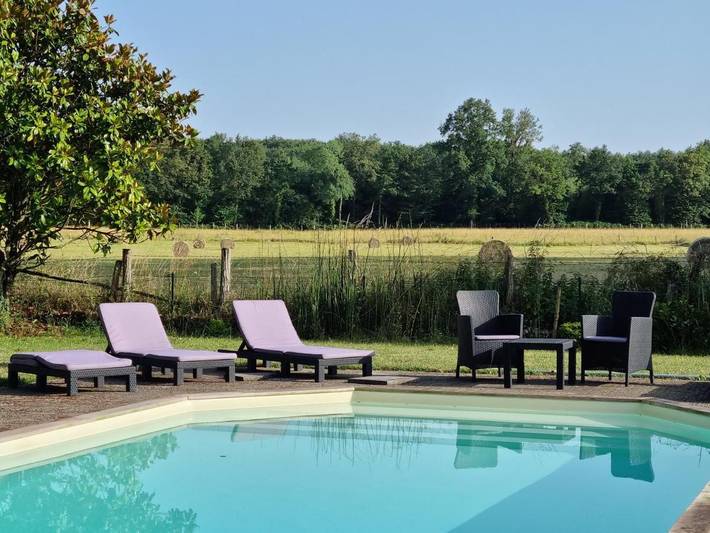 Location de vacances pour 3 personnes, avec piscine ainsi que terrasse et jardin à La Suze-sur-Sarthe - 4