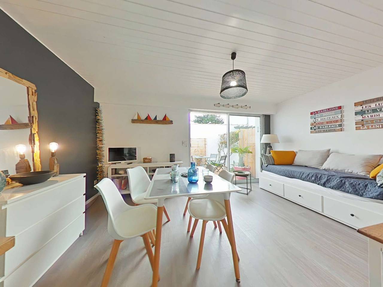 Ganze Wohnung, Studio renoviert, Nähe Strand, Terrasse, max. 4 Personen, Parkplatz, 3-Sterne, Noirmoutier-en-l'Île in L'Herbaudière, Noirmoutier-en-l'Île