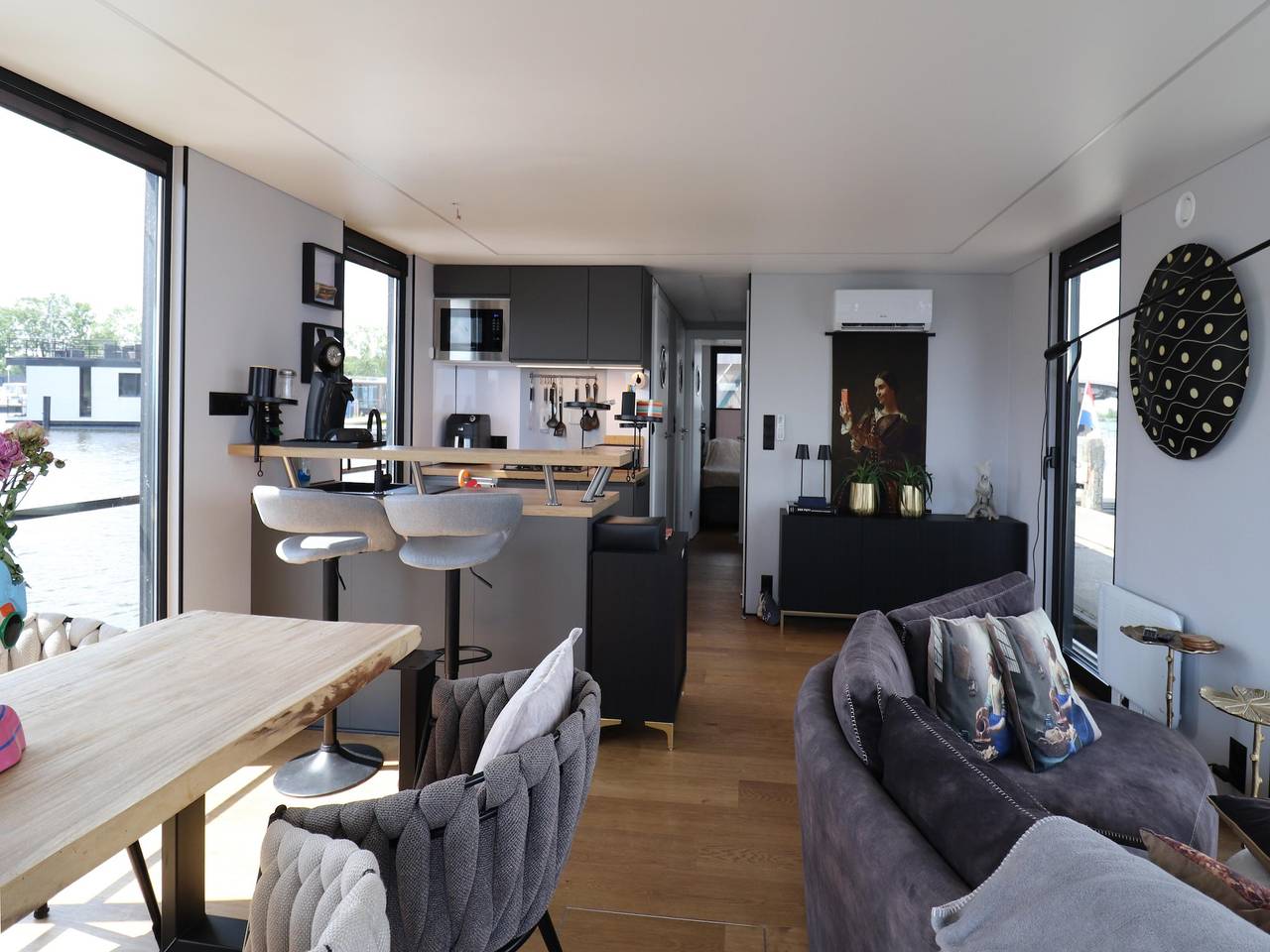 Hausboot mit Sauna und fantastischer Aussicht in Friesland