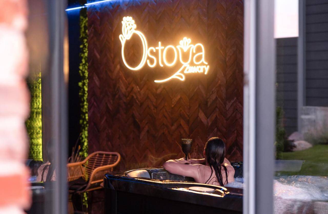 Ostoya Zawory na wyłączność - 2 domki, salka, strefa relaksu, basen zewnętrzny in Chmielno