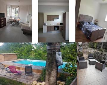 Gîte pour 4 personnes, avec piscine et terrasse à Saint-Hilaire-de-Brethmas