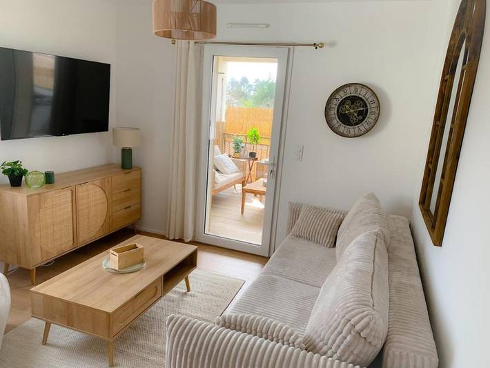 Gîte pour 4 personnes, avec jacuzzi et balcon à Belin-Béliet - 2