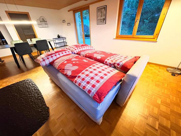 Gîte pour 4 personnes, avec Terrasse et Jardin ainsi que Vue sur le lac et Vue à Aeschi bei Spiez - 3