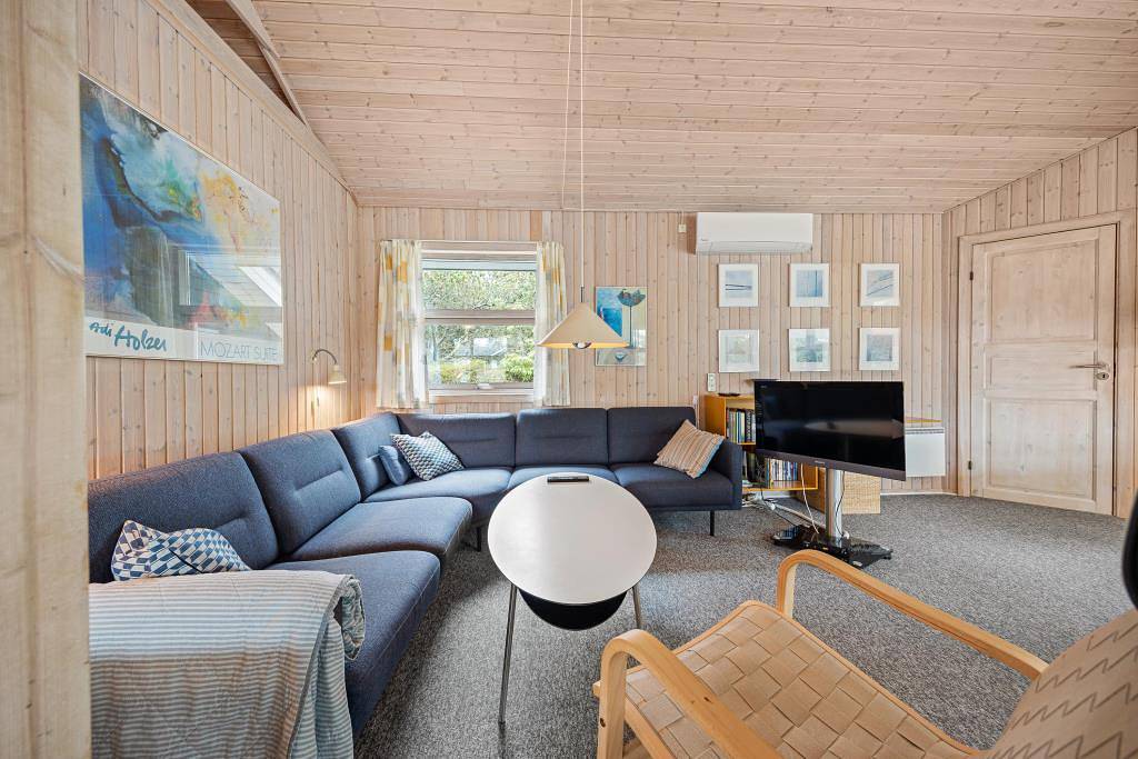 Gemütliches, helles Ferienhaus mit Sauna und Whirlpool - 6 Personen in Vejers Strand, Varde