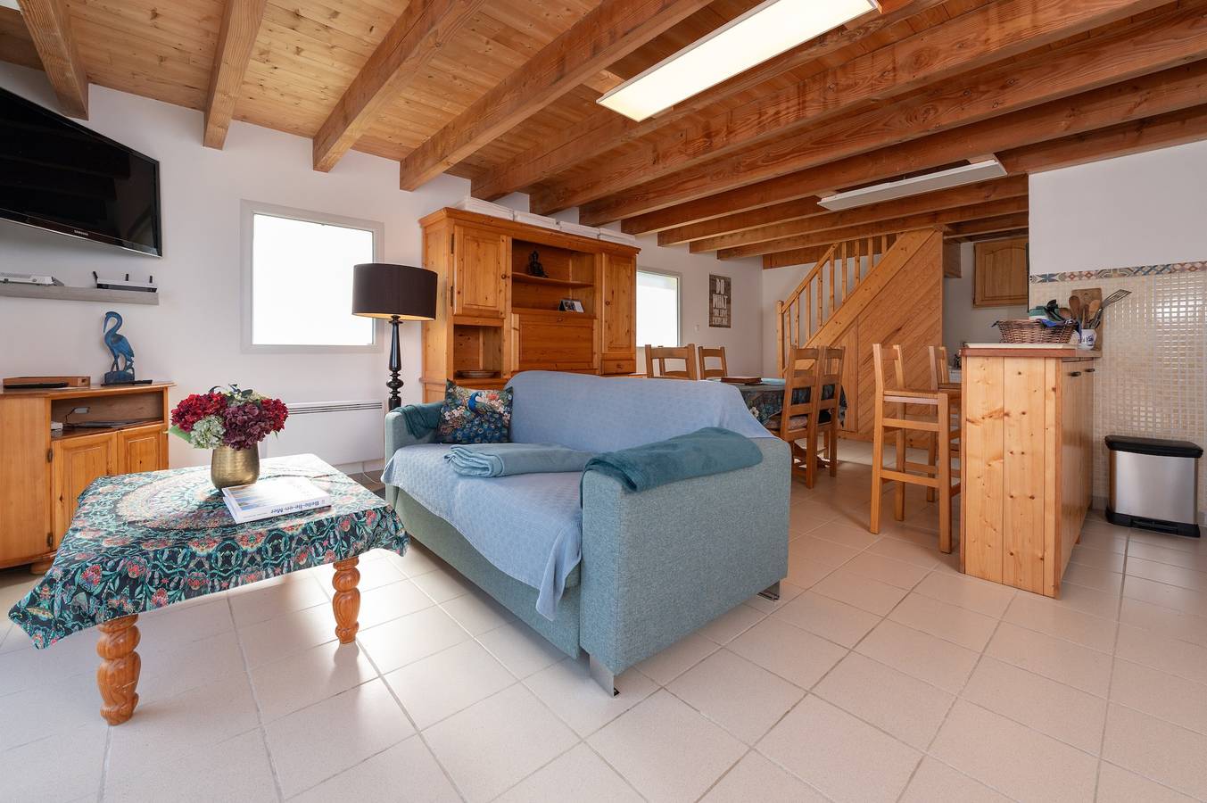 Maison de vacances « L'annexe » avec terrasse privée et Wi-Fi in Locmaria, Côte des Mégalithes