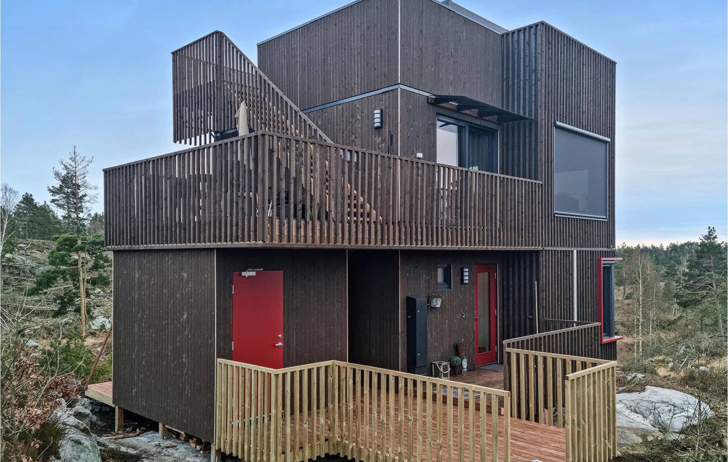 Ferienhaus für 6 Personen mit Terrasse in Risør