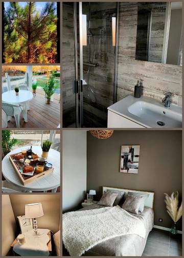 Cottage pour 2 personnes, avec jardin dans Saugnacq-et-Muret